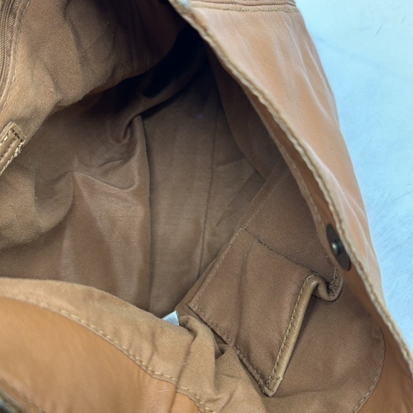 Banana Republic Carmel Color Boho Chic Tote Bag Braided Handle BRN5250C - Picture 7 of 13